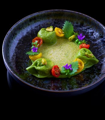 Vegetarisches Degustationsmen - Erlebnisrestaurant im Prags
