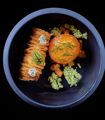 Kulajda-Suppe Pilze / Kartoffeln / Dill / Eier - Erlebnisrestaurant im Prags