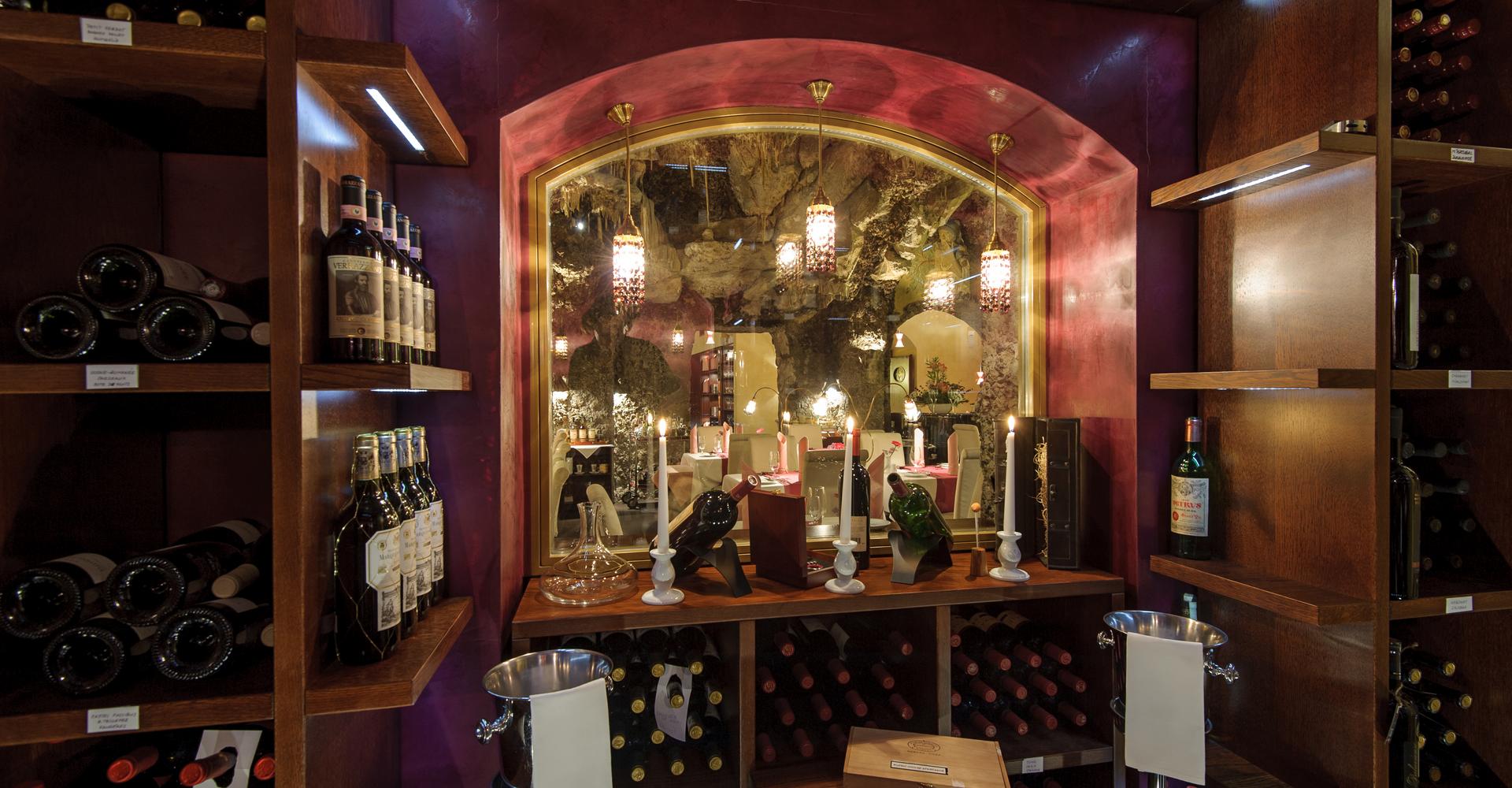 Tschechische und auslndische Weine - Erlebnisrestaurant im Zentrum Prags